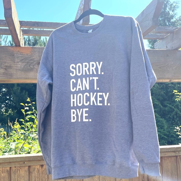 Sorry. Can’t. Bye. Crewnecks in CHARCOAL (see colour of size chart) - Picture 1 of 4